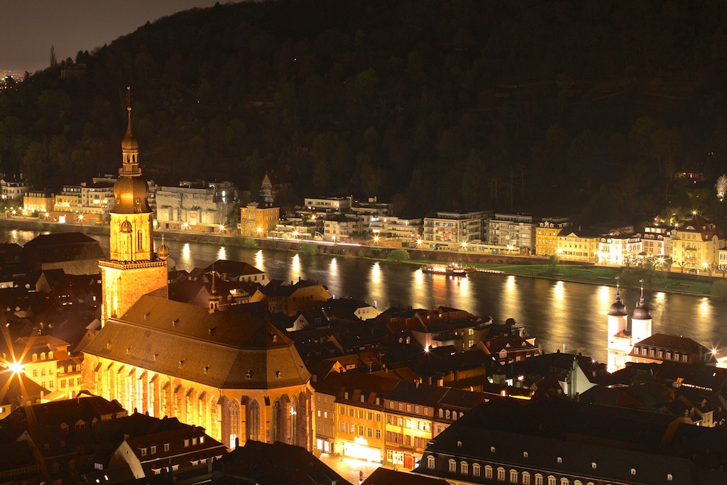 Blick auf die Heidelberger Altstadt