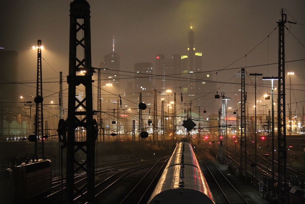 Blich auf den Frankfurter Hauptbahnhof