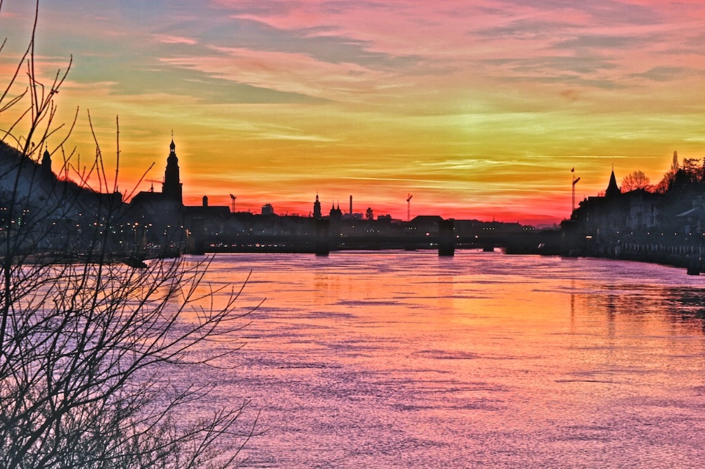 Abendstimmung über Heidelberg