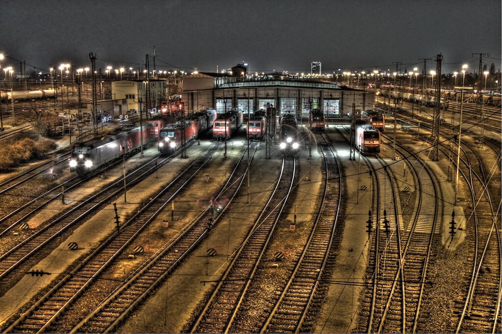 Am Güterbahnhof in Mannheim