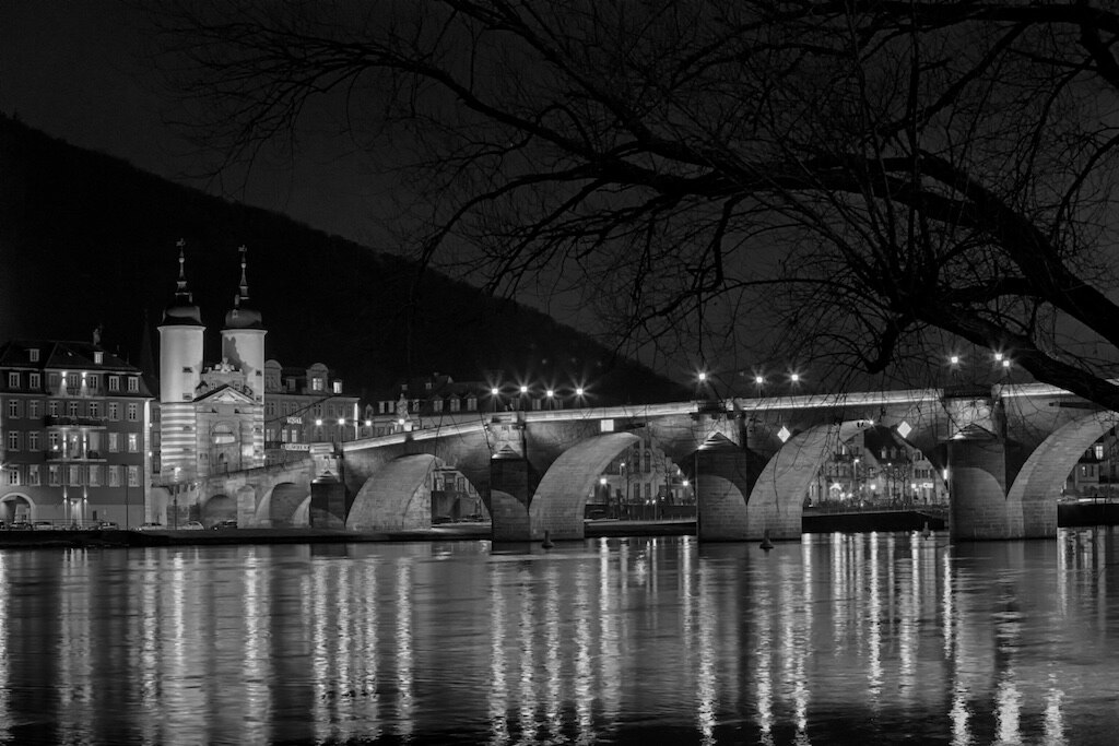 Heidelberg in Schwarz/Weiss